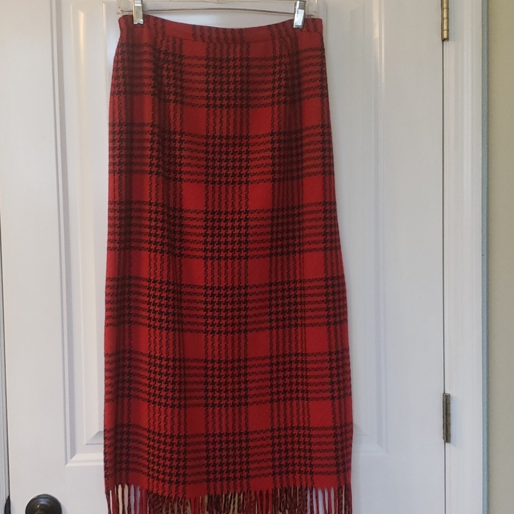 Plaid Boot Skirt
